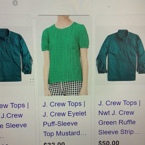 J Crew Green top - Picture 6 of 6